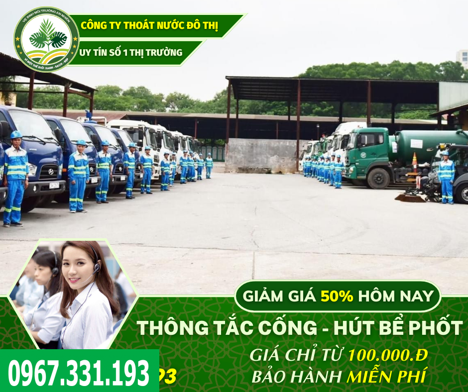 thông hút bể phốt